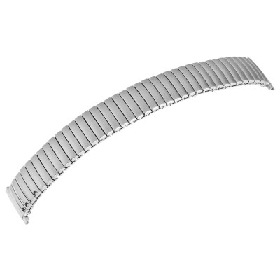 Bratara ceas elastica, argintie, flexibila, 16 mm - 23 mm, 231-180